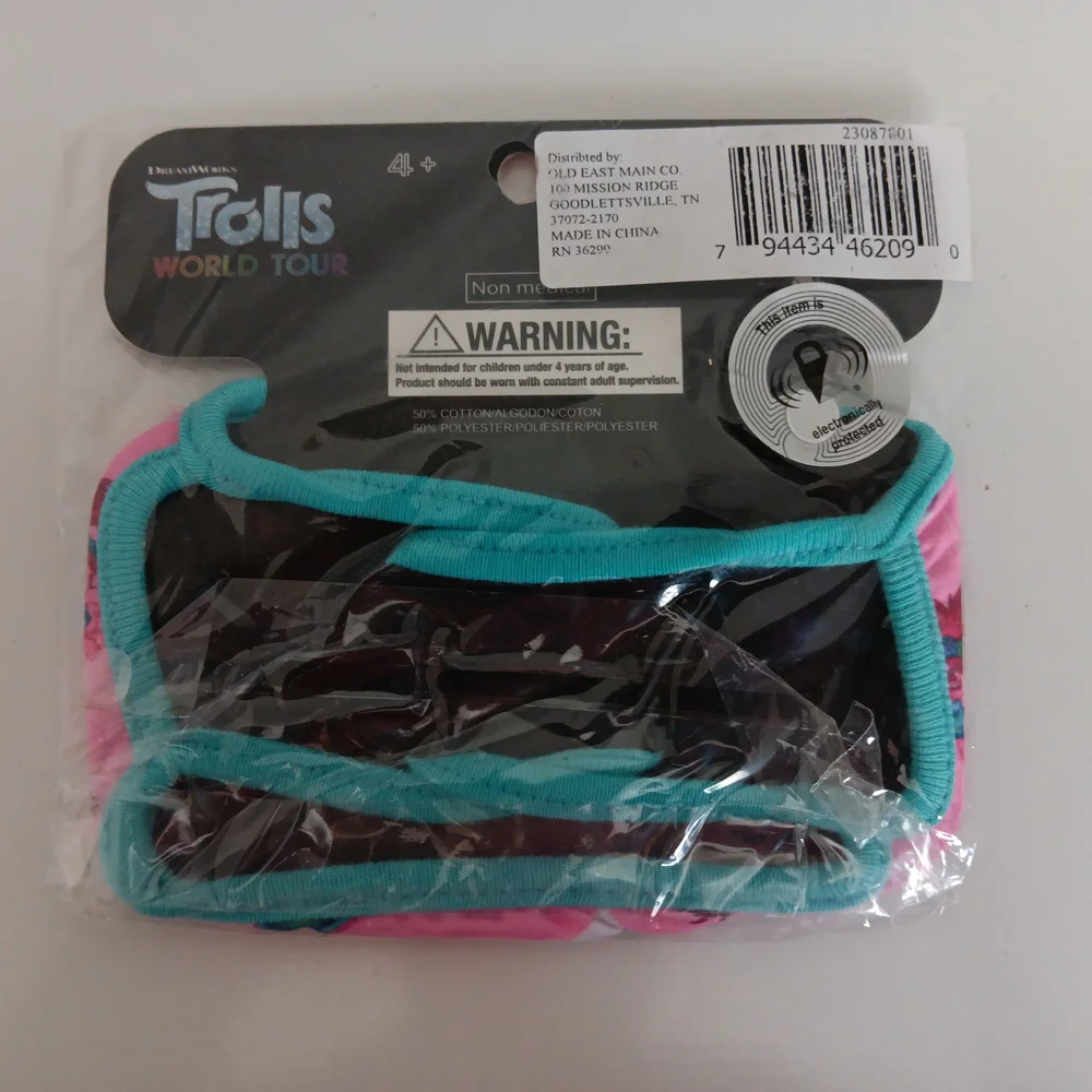 Trolls World Tour Pink Face Cover